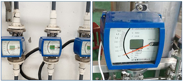 實驗室用轉子流量計現場安裝使用圖