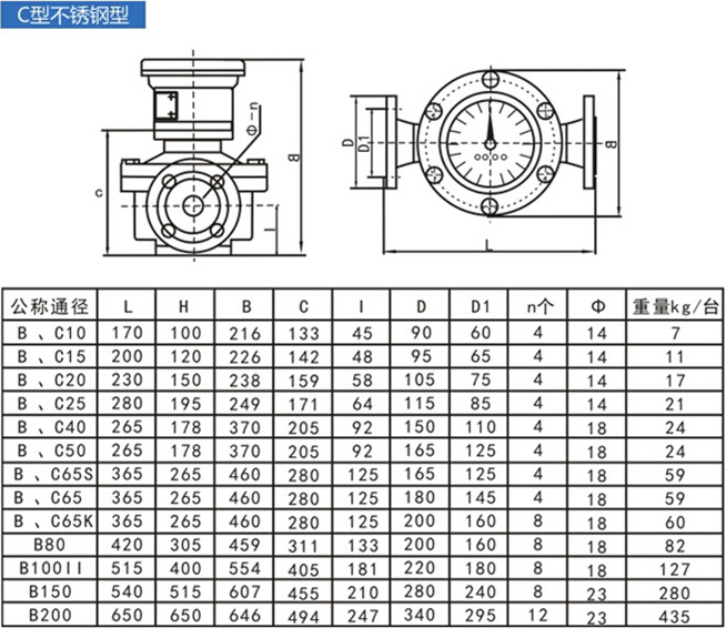 潤滑油流量計(jì)尺寸圖